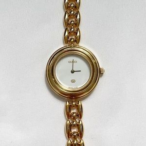 gucci vintage interchangeable gold BEZEL ONLY
